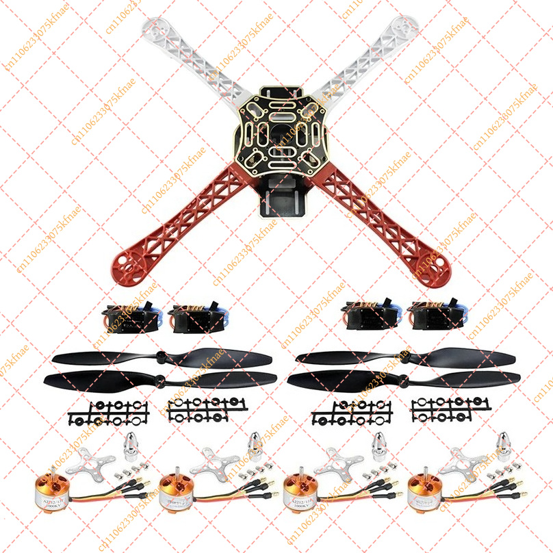 Drone Kit Octocopter - 450mm F450 4-Achsen-Drohnenrahmen-Kit mit A2212 1000KV